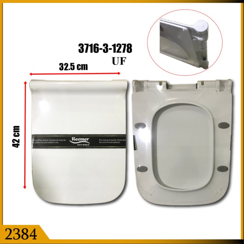 SEAT COVER UF SQ CURVE 32.5/42 CM (2384)